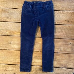 Mini Boden Cord Leggings in School Navy